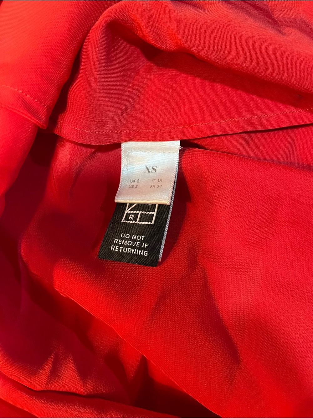Two-Tone Pink & Red Slip Dress with Bust Detail - Picture 8 of 8